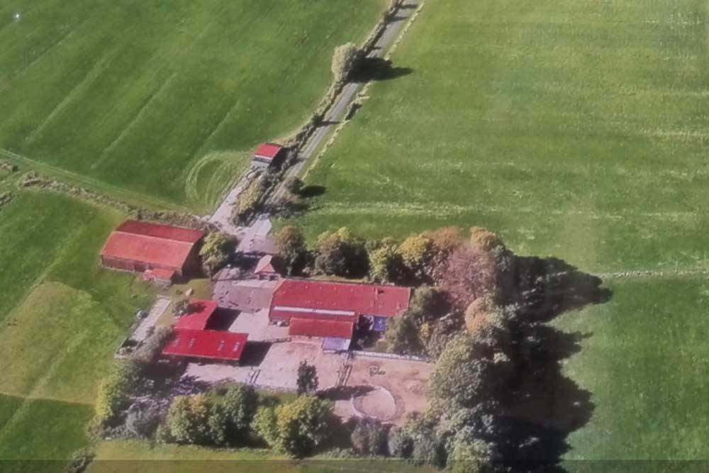 Der Begegnungshof Oyensburg aus der Vogelperspektive